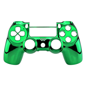Glossy Chrome Green Front Shell Compatible With PS4 Gen2 Controller-SP4FD08WS - Extremerate Wholesale