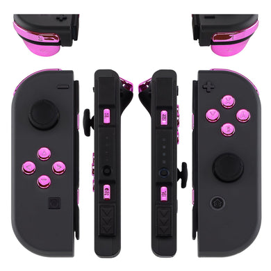 Glossy Chrome Pink 21in1 Button Kits For NS Switch Joycon & OLED Joycon-AJ307WS - Extremerate Wholesale