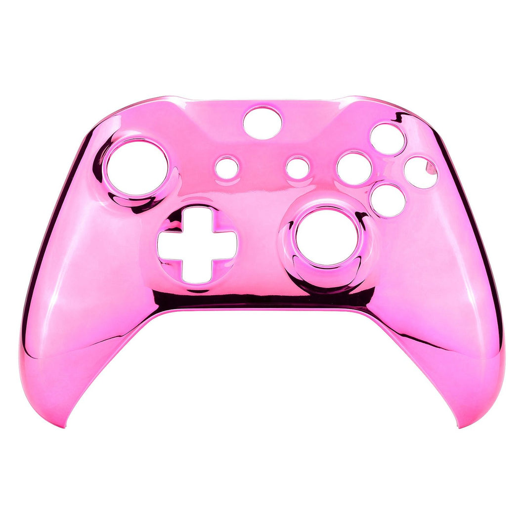 Glossy Chrome Pink Front Shell For Xbox One S Controller-SXOFD06WS - Extremerate Wholesale