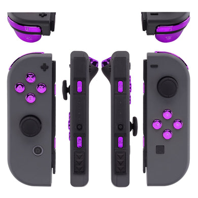 Glossy Chrome Purple 21in1 Button Kits For NS Switch Joycon & OLED Joycon-AJ305WS - Extremerate Wholesale