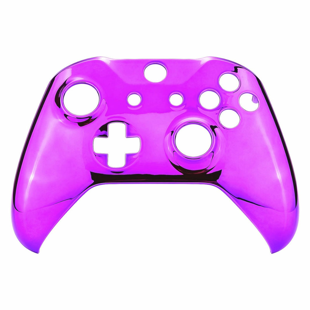 Glossy Chrome Purple Front Shell For Xbox One S Controller-SXOFD05WS - Extremerate Wholesale