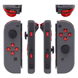 Glossy Chrome Red 21in1 Button Kits For NS Switch Joycon & OLED Joycon-AJ303WS - Extremerate Wholesale