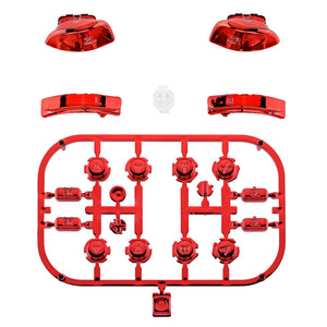 Glossy Chrome Red 21in1 Button Kits For NS Switch Joycon & OLED Joycon-AJ303WS - Extremerate Wholesale