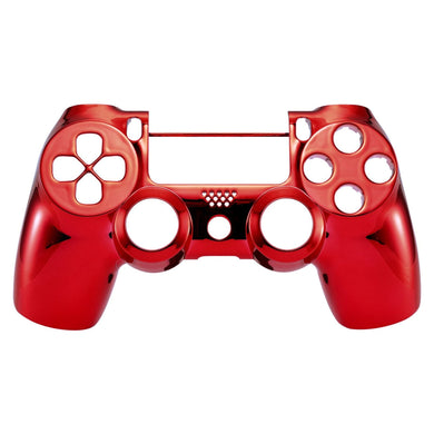 Glossy Chrome Red Front Shell Compatible With PS4 Gen2 Controller-SP4FD04WS - Extremerate Wholesale