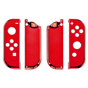 Glossy Chrome Red Shells For NS Switch Joycon & OLED Joycon-CD403WS - Extremerate Wholesale