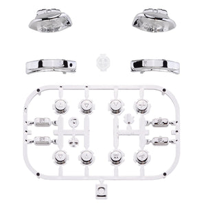 Glossy Chrome Silver 21in1 Button Kits For NS Switch Joycon & OLED Joycon-AJ302WS - Extremerate Wholesale