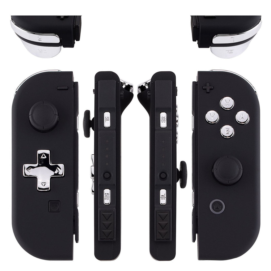 Glossy Chrome Silver 22in1 Button Kits For NS Switch Joycon & OLED Joycon Dpad Controller-BZD402WS - Extremerate Wholesale