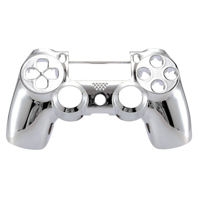 Glossy Chrome Silver Front Shell Compatible With PS4 Gen2 Controller-SP4FD03WS - Extremerate Wholesale