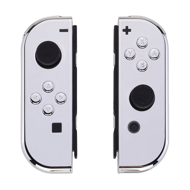 Glossy Chrome Silver Shells For NS Switch Joycon & OLED Joycon-CD402WS - Extremerate Wholesale