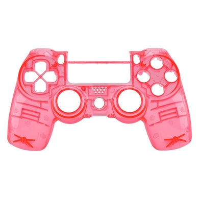 Glossy Clear Pink Front Shell Compatible With PS4 Gen2 Controller-SP4FM10GWS - Extremerate Wholesale