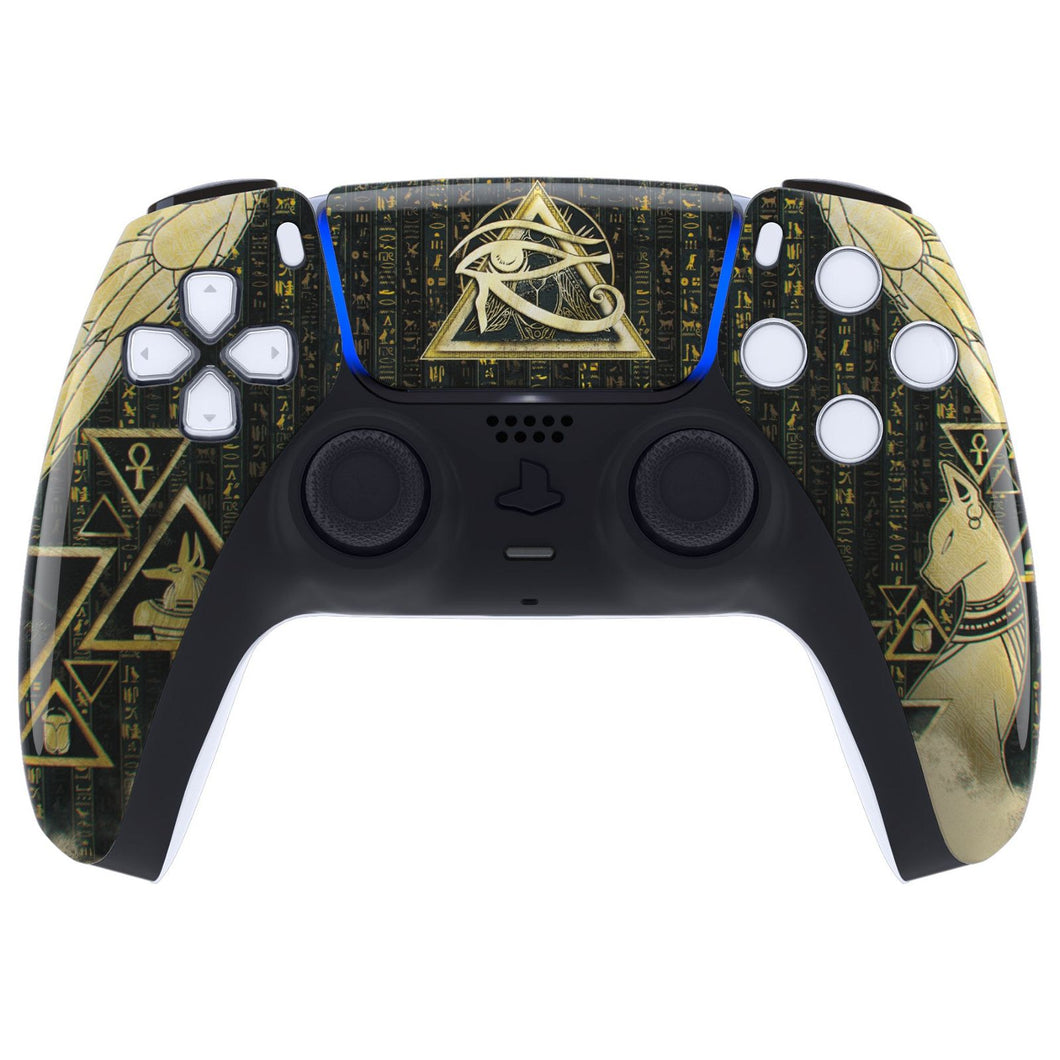Glossy Eye of Providence Pyramid Front Shell With Touchpad Compatible With PS5 Controller BDM-010 & BDM-020 & BDM-030 & BDM-040 - ZPFT1003G3WS - Extremerate Wholesale