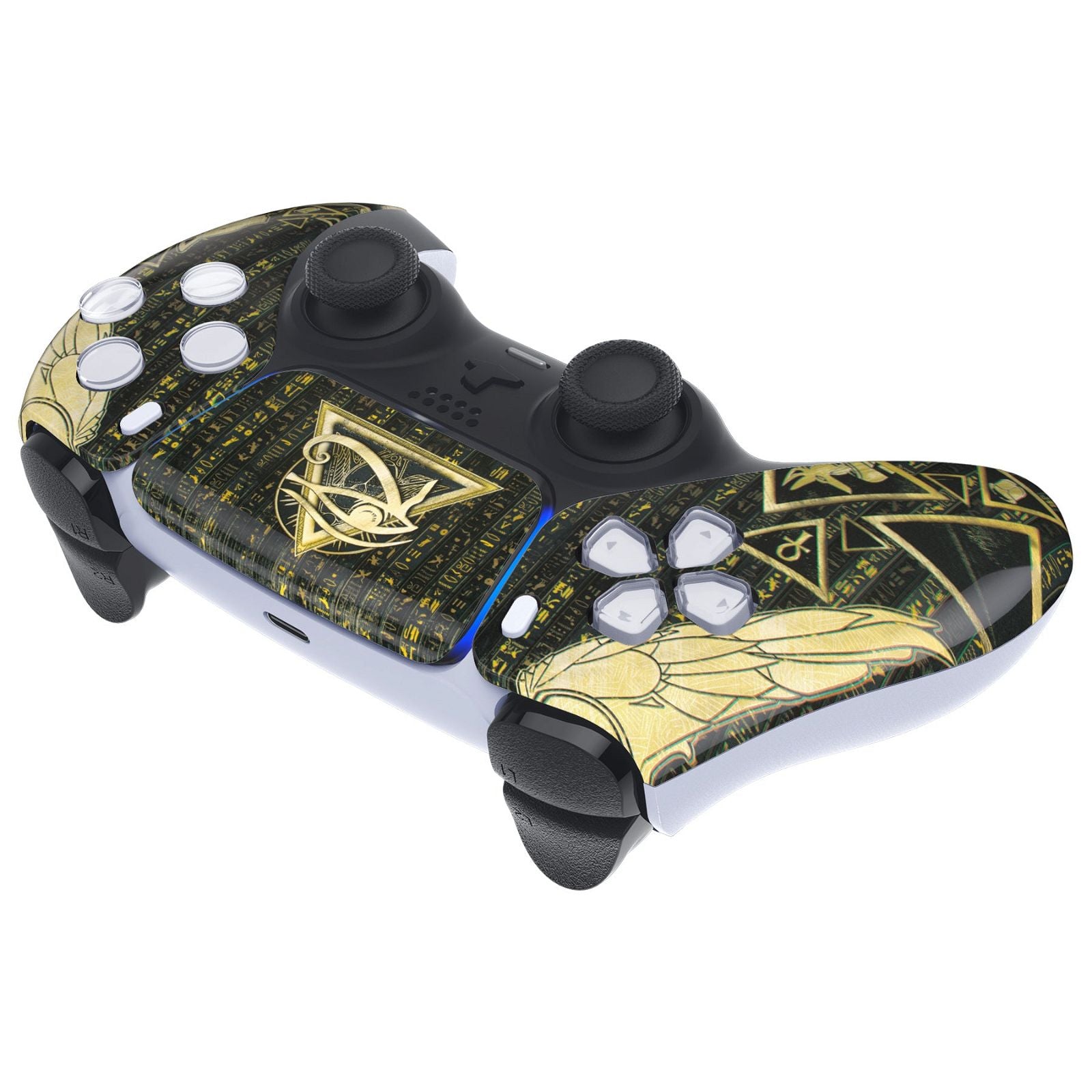 Glossy Eye of Providence Pyramid Front Shell With Touchpad Compatible With  PS5 Controller BDM-010/020/030/040/050 - ZPFT1003G3WS