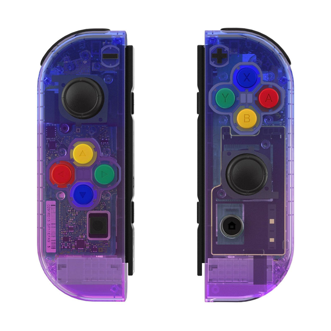 Glossy Gradient Translucent BlueBell Shells With Middle Tray For NS Switch Joycon & OLED Joycon-CP339WS - Extremerate Wholesale