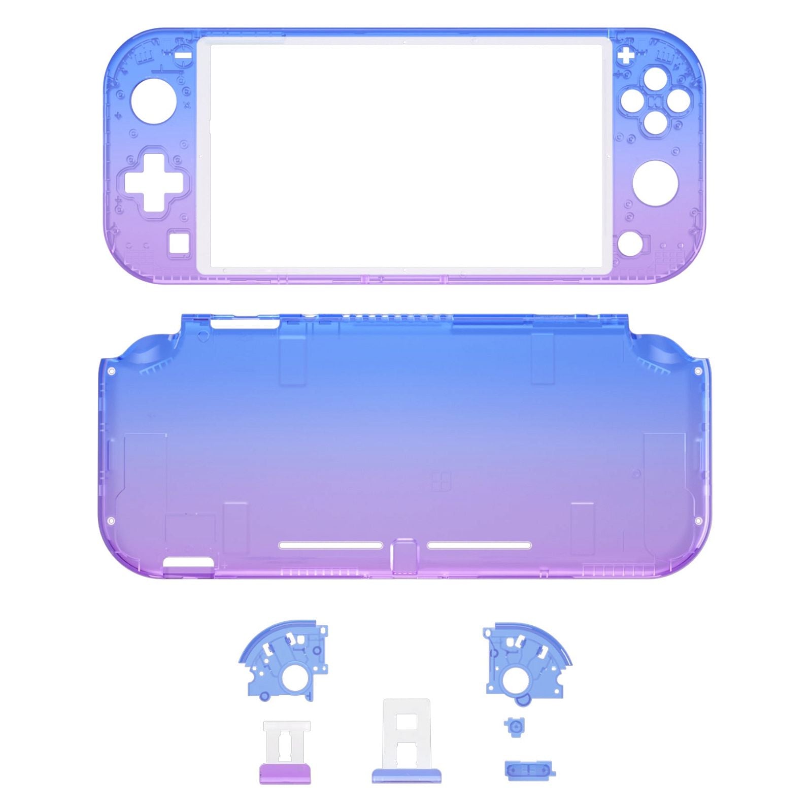 Glossy Gradient Translucent Bluebell Shells For NS Lite-DLP317WS