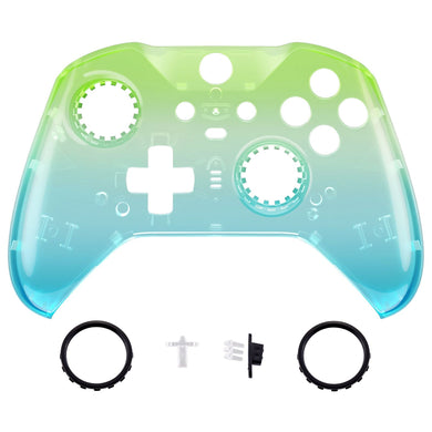 Glossy Gradient Translucent Green Blue Front Shell For Xbox One-Elite2 Controller-ELP336WS - Extremerate Wholesale