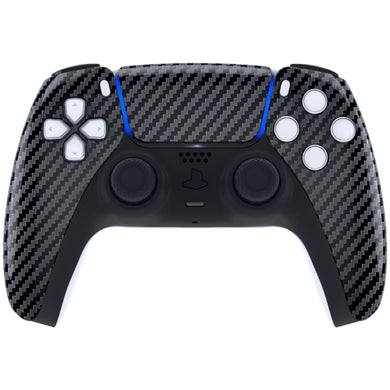 Glossy Graphite Carbon Fiber Front Shell With Touchpad Compatible With PS5 Controller BDM-010 & BDM-020 & BDM-030 & BDM-040 - ZPFS2005G3WS - Extremerate Wholesale