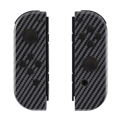 Glossy Graphite Carbon Fiber Pattern Shells For NS Switch Joycon & OLED Joycon-CS209WS - Extremerate Wholesale