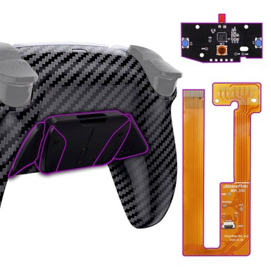 Glossy Graphite Carbon Fiber Rise4 Remap Kit For PS5 Controller BDM-030 & BDM-040 - YPFS2002G3 - Extremerate Wholesale