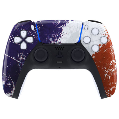 Glossy Impression France Flag Front Shell With Touchpad Compatible With PS5 Controller BDM-010 & BDM-020 & BDM-030 & BDM-040 - ZPFT1056G3WS - Extremerate Wholesale