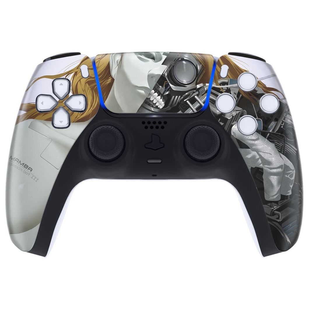 Glossy Mamba Assassin Bot III Front Shell With Touchpad Compatible With PS5 Controller BDM-010 & BDM-020 & BDM-030 & BDM-040 - ZPFT1070G3WS - Extremerate Wholesale