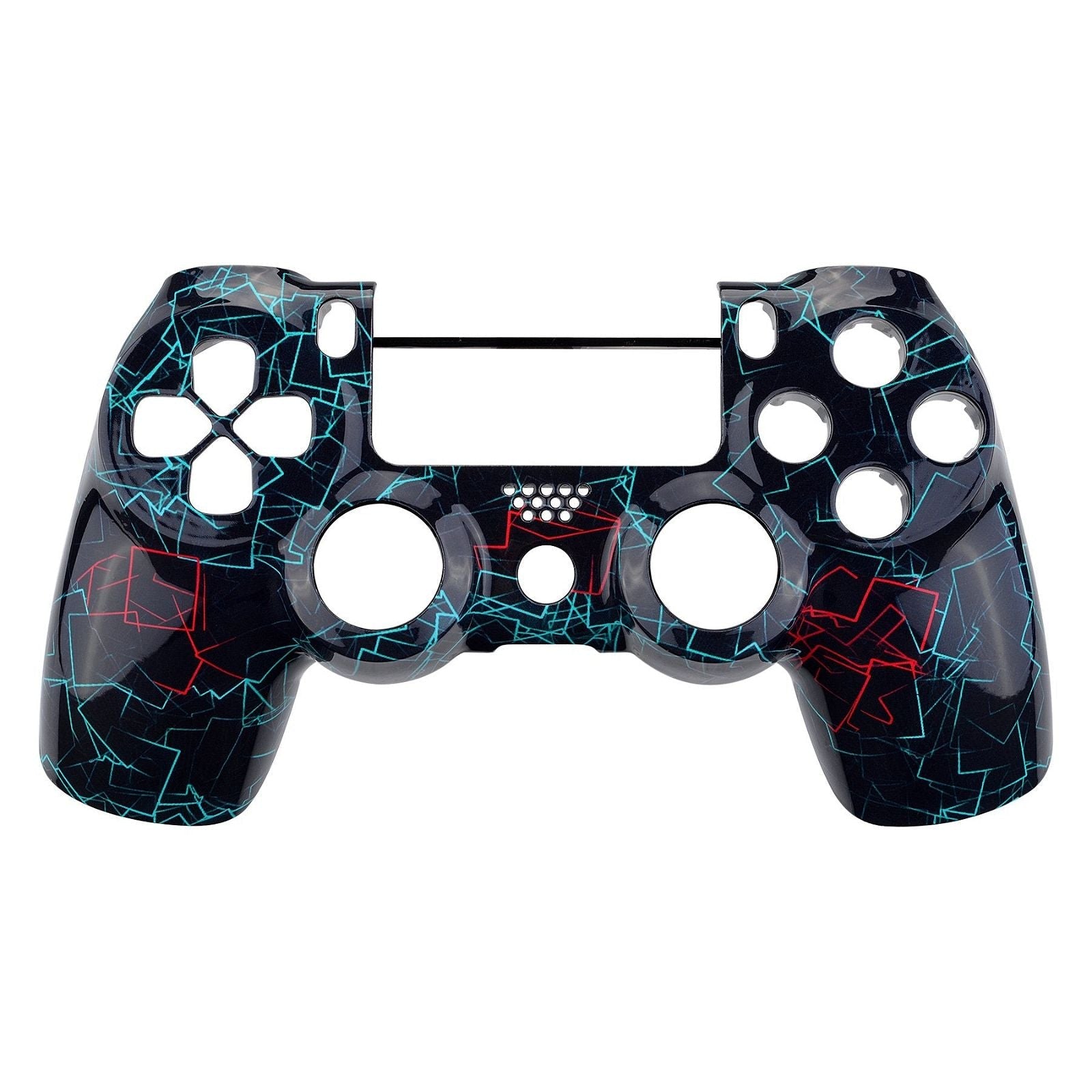 Glossy Neon Frame Front Shell Compatible With PS4 Gen2 Controller