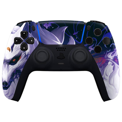 Glossy Nine-tailed Fox Front Shell With Touchpad Compatible With PS5 Controller BDM-010 & BDM-020 & BDM-030 & BDM-040 - ZPFT1082G3WS - Extremerate Wholesale