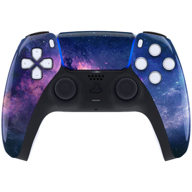 Glossy Purple Galaxy Front Shell With Touchpad Compatible With PS5 Controller BDM-010 & BDM-020 & BDM-030 & BDM-040 - ZPFT1001G3WS - Extremerate Wholesale