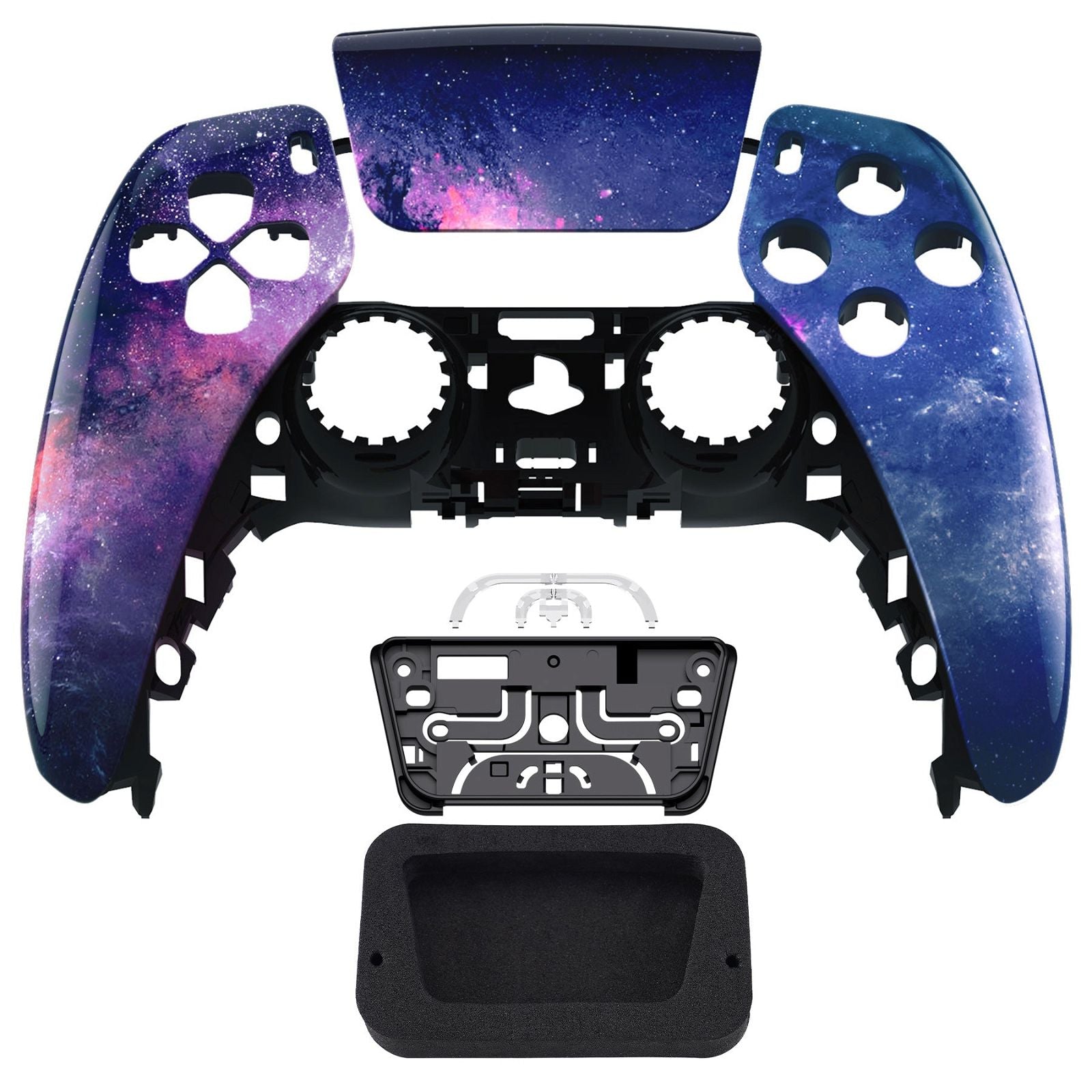 so'm様用　PS4 Glossy Purple Galaxy Front Shell With Touchpad Compatible With PS5