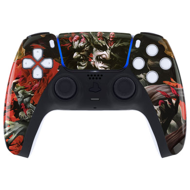 Glossy Rage of Asura Front Shell With Touchpad Compatible With PS5 Controller BDM-010 & BDM-020 & BDM-030 & BDM-040  - ZPFT1073G3WS - Extremerate Wholesale