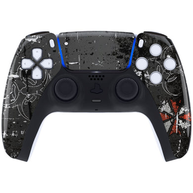 Glossy Resident Biohazard Front Shell With Touchpad Compatible With PS5 Controller BDM-010 & BDM-020 & BDM-030 & BDM-040 - ZPFT1019G3WS - Extremerate Wholesale