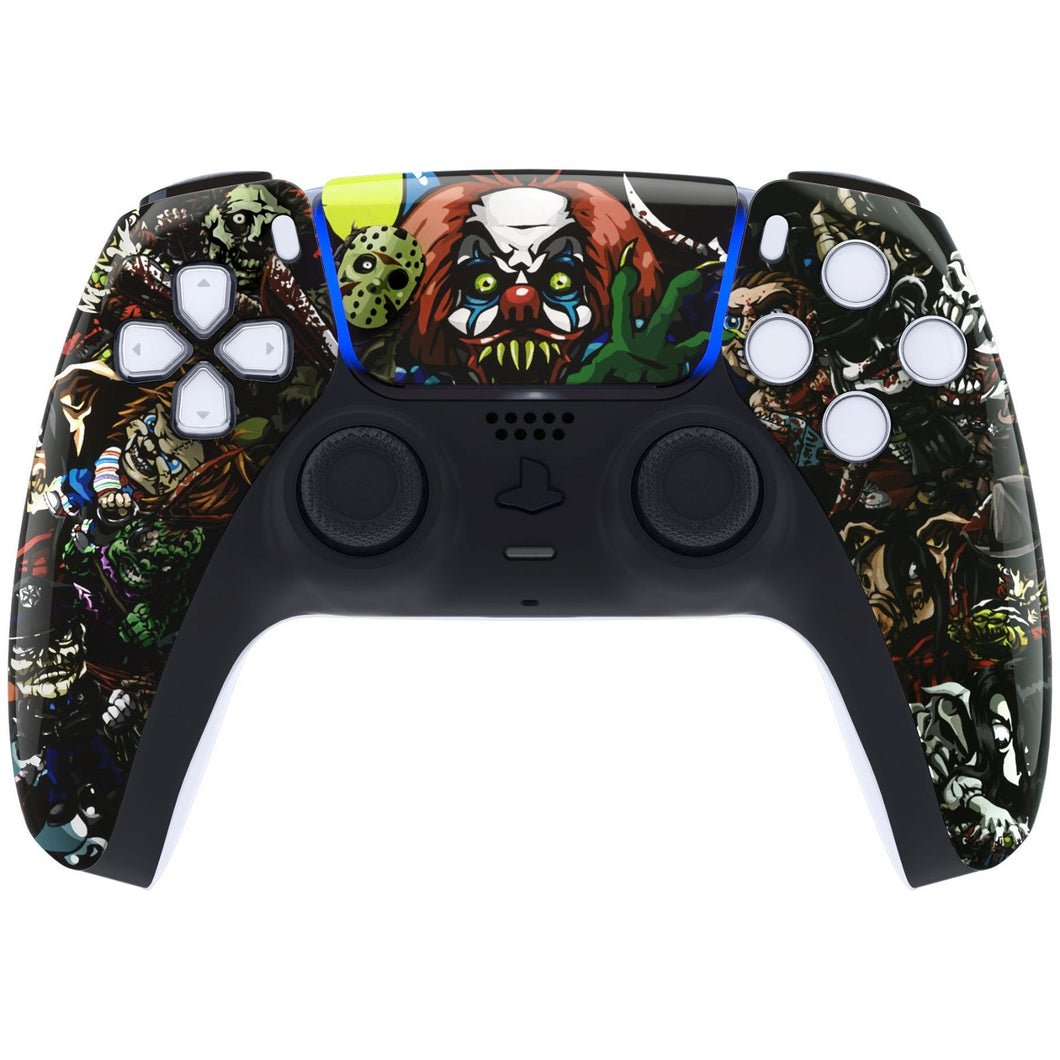 Glossy Scary Party Front Shell With Touchpad Compatible With PS5 Controller BDM-010 & BDM-020 & BDM-030 & BDM-040 - ZPFT1004G3WS - Extremerate Wholesale