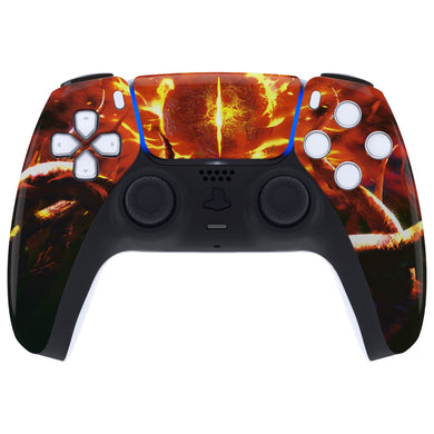 Glossy The Great Flaming Overlord Front Shell With Touchpad Compatible With PS5 Controller BDM-010 & BDM-020 & BDM-030 & BDM-040 - ZPFT1063G3WS - Extremerate Wholesale