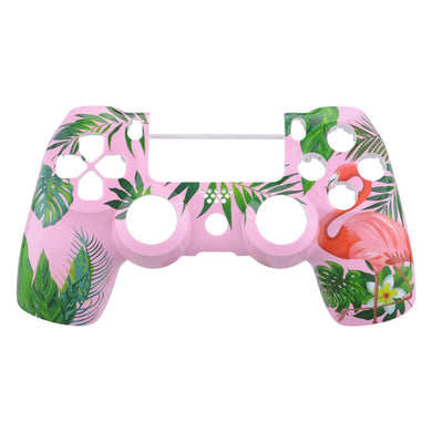 Glossy Tropical Flamingo Front Shell Compatible With PS4 Gen2 Controller-SP4FT41WS - Extremerate Wholesale