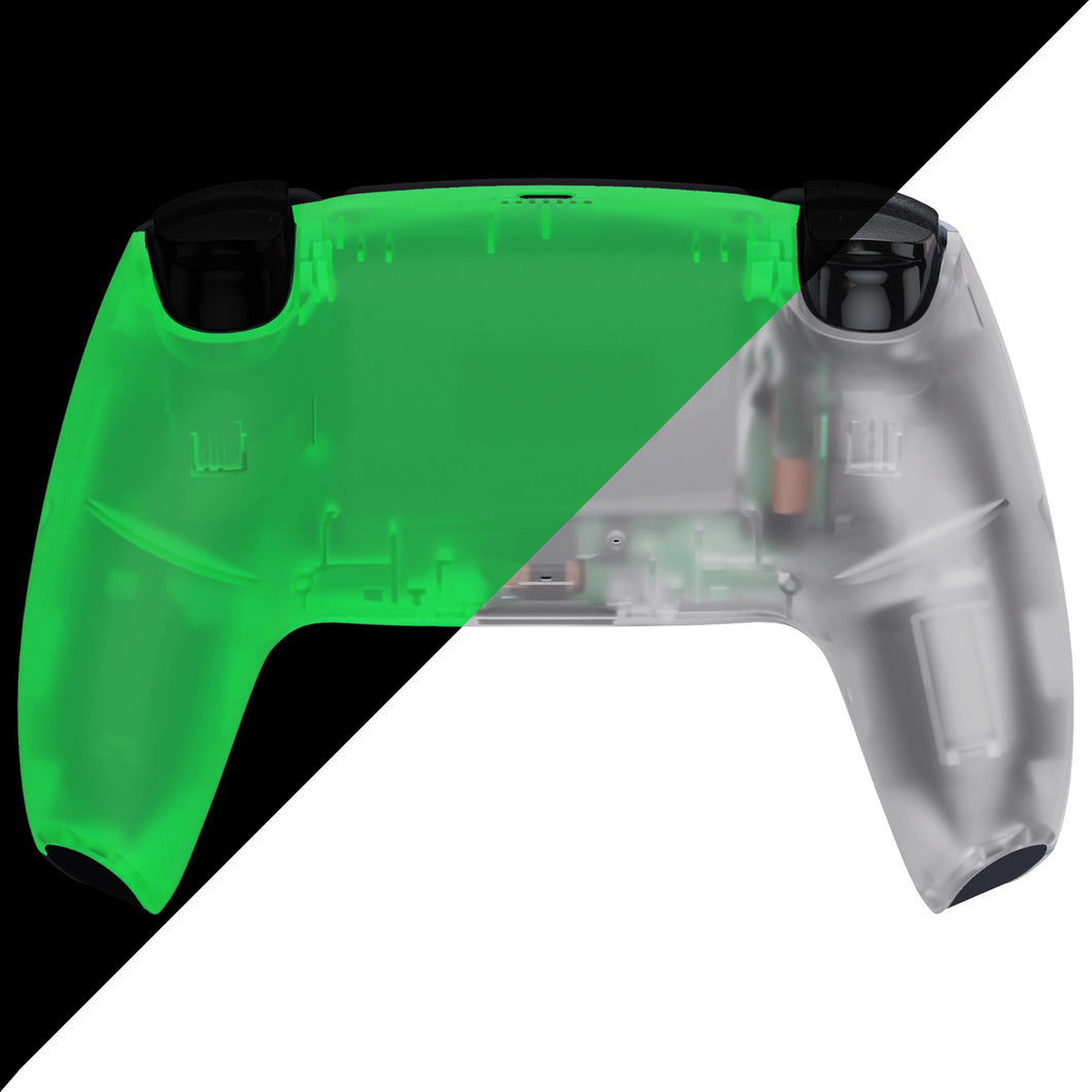 Glow in Dark-Green Back Shell Compatible With PS5 Controller-DPFM5008WS