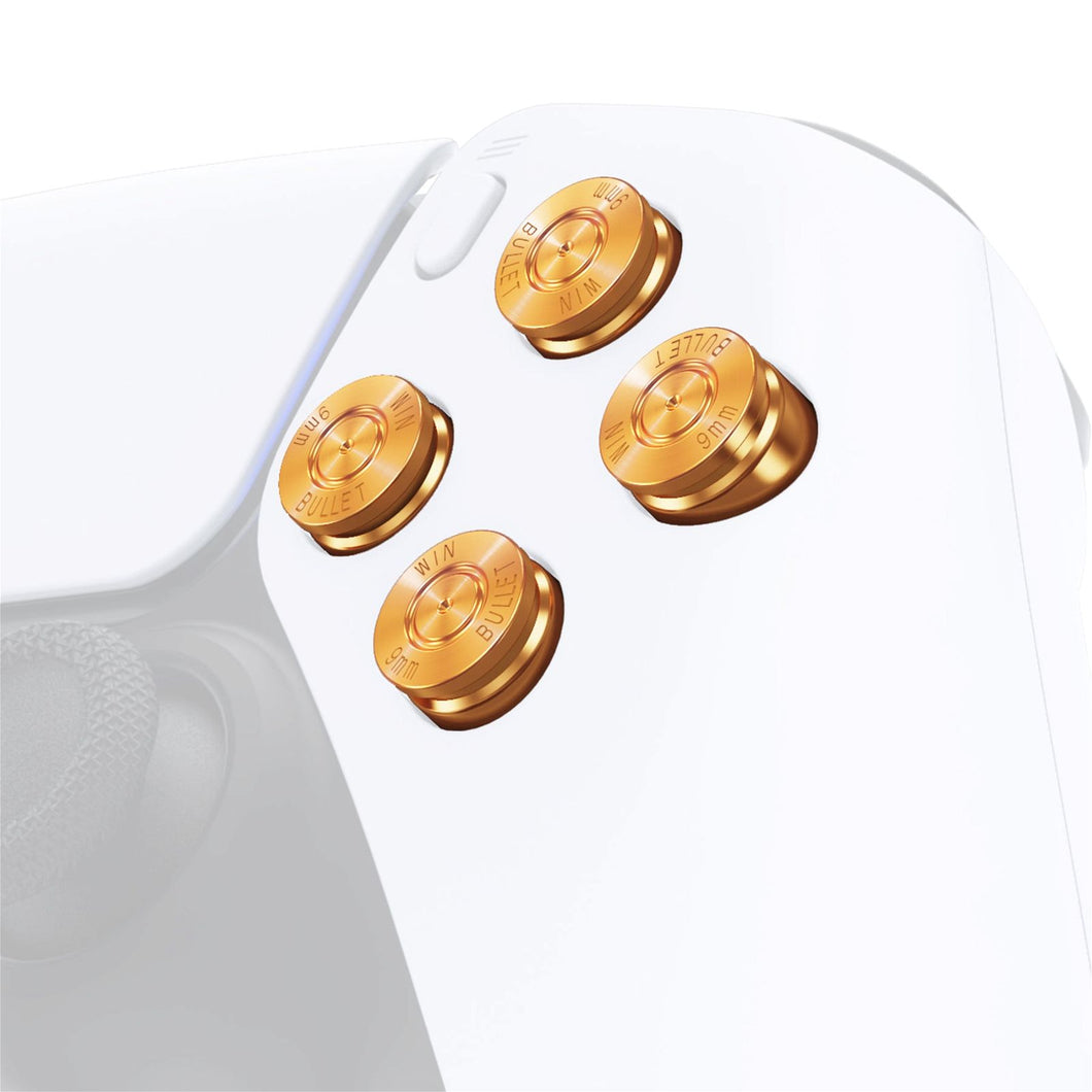 Gold Metal ABXY Buttons Compatible With PS5 Controller-JPFA001WS - Extremerate Wholesale