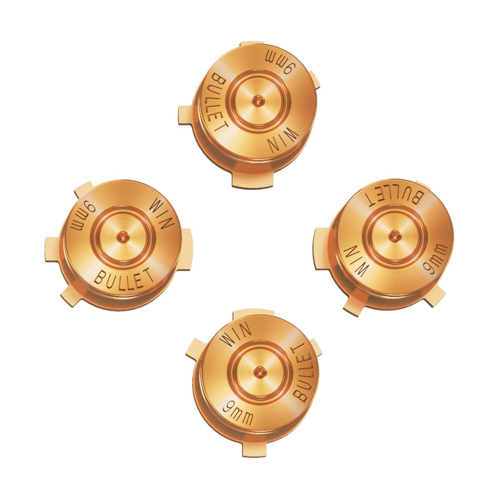 Gold Metal ABXY Buttons Compatible With PS5 Controller-JPFA001WS