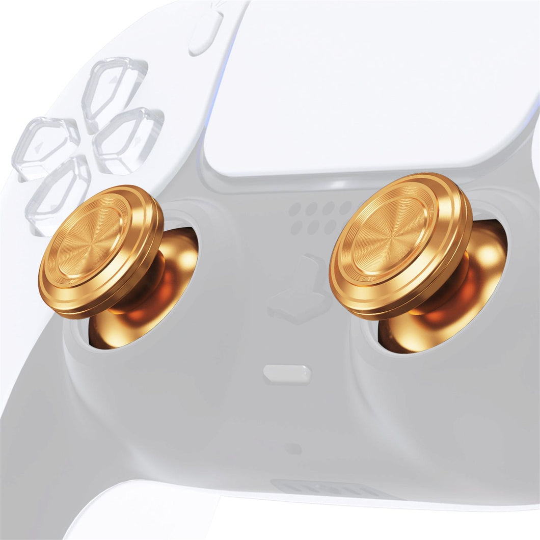 Gold Metal Aluminum Analog Thumbsticks Compatible With PS5 Controller-JPFC001WS - Extremerate Wholesale