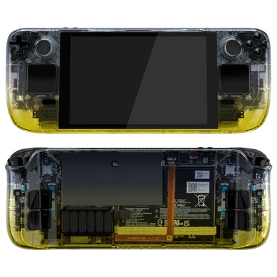 Gradient Black Yellow Full Set Shell For Steam Deck LCD Console - QESDP015WS - Extremerate Wholesale
