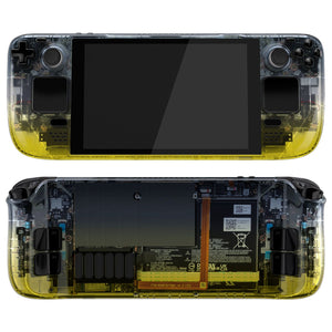 Gradient Black Yellow Full Set Shell For Steam Deck LCD Console - QESDP015WS - Extremerate Wholesale
