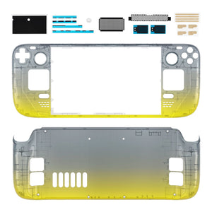 Gradient Black Yellow Full Set Shell For Steam Deck LCD Console - QESDP015WS - Extremerate Wholesale