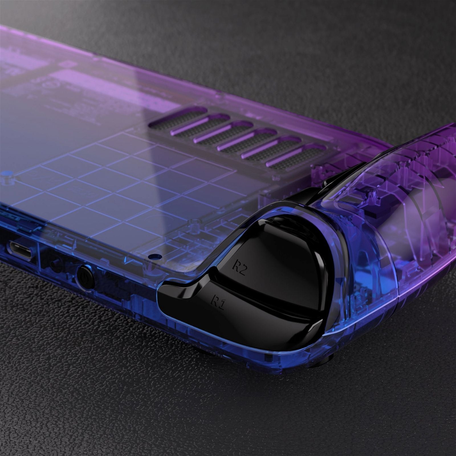 Gradient Translucent Bluebell Full Set Shell For Steam Deck