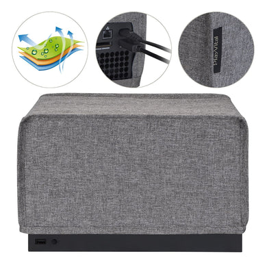 Gray Nylon Horizontal Dust Cover For Xbox Series X Console, Soft Neat Lining Dust Guard, Anti Scratch Waterproof Cover Sleeve For Xbox Series X Console - X3PJ020 - Extremerate Wholesale