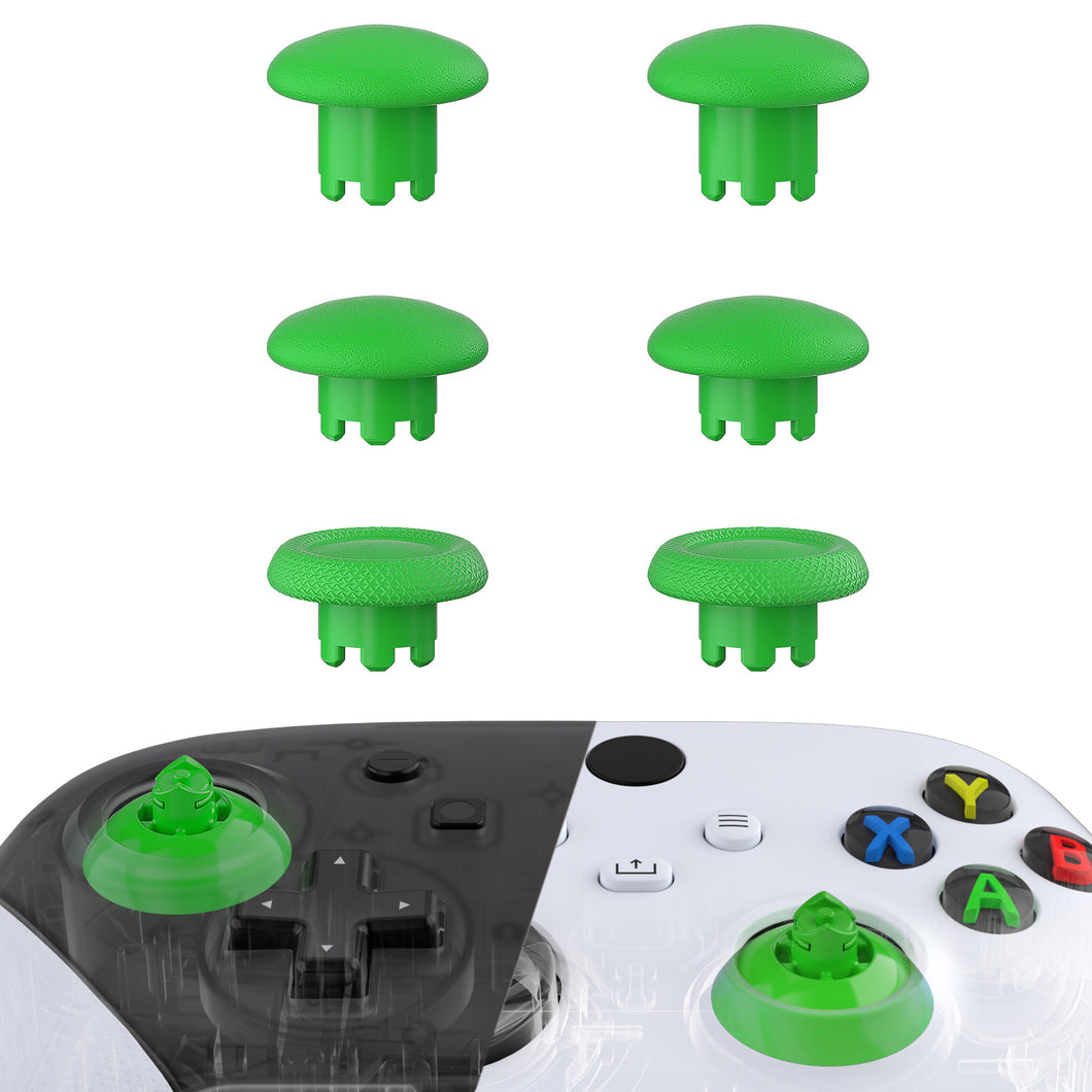 Green EDGE Sticks Replacement Interchangeable Thumbsticks for Xbox Series X/S & Xbox Core & Xbox One X/S & Xbox Elite V1 & NS Switch Pro Controller - AGLX3M010WS