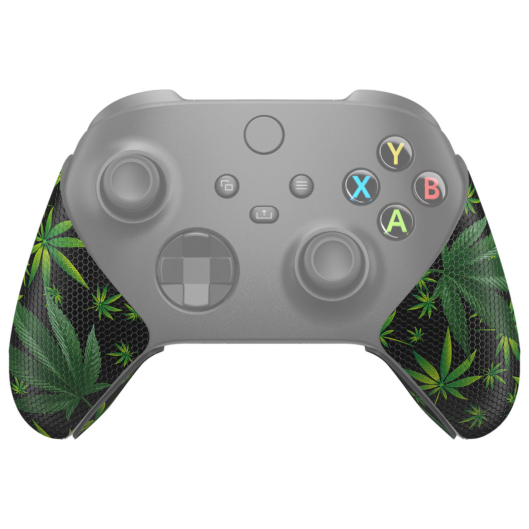 Green Weeds Professional Textured Anti-Skid Sweat-Absorbent Handle Grips for Xbox Series X/S Controller & Xbox Core Wireless Controller - X3PJ045
