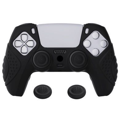 Guardian Edition Black Ergonomic Silicone Case Skin With Black Joystick Caps For PS5 Controller-YHPF001 - Extremerate Wholesale