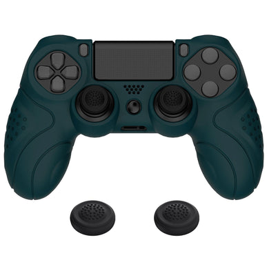 Guardian Edition Racing Green Ergonomic Soft Anti-Slip Controller Silicone Case Cover With Black Joystick Caps Compatible With PS4 Slim PS4 Pro Controller - P4CC0062 - Extremerate Wholesale