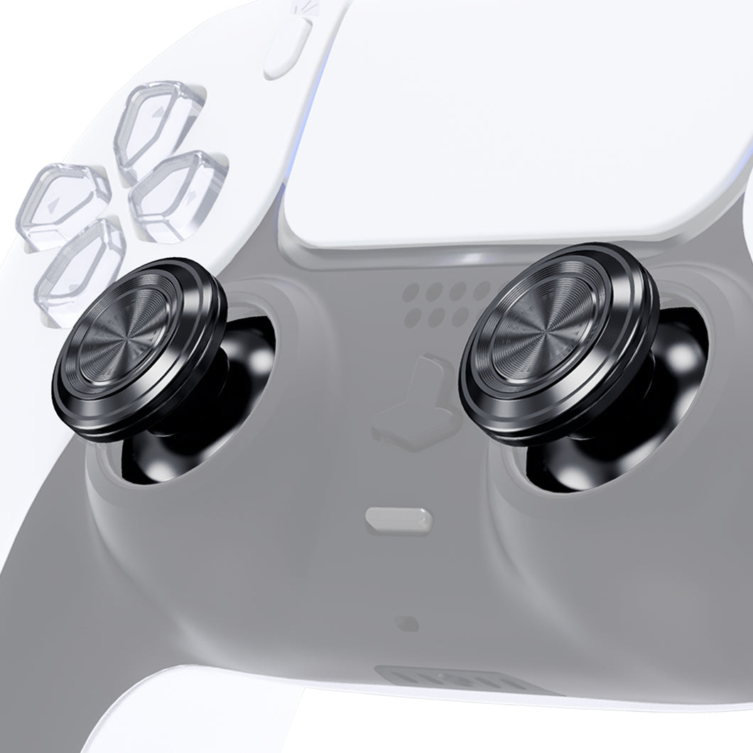 Black Metal Aluminum Analog Thumbsticks for PS5 Controller-JPFC007WS