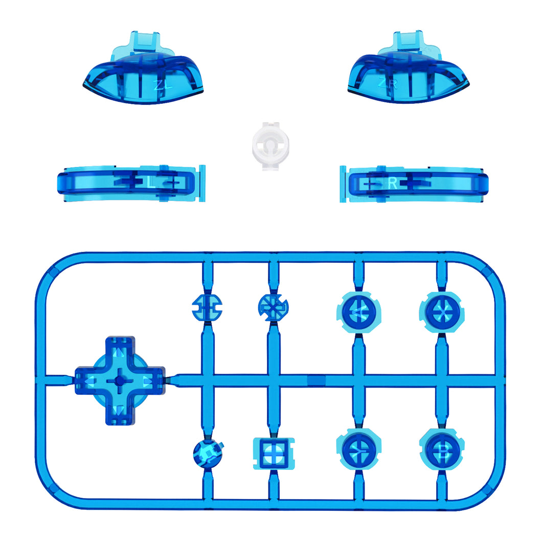 Crystal Clear Blue 14in1 Button Kits For NS Lite-HL537WS