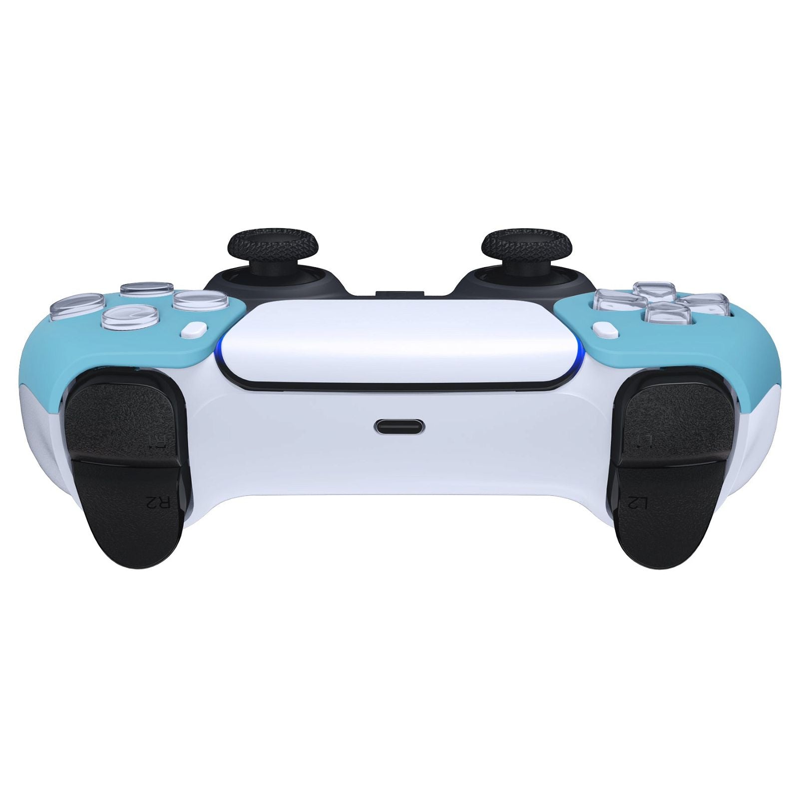 Matte UV Heaven Blue Front Shell Compatible With PS5 Controller