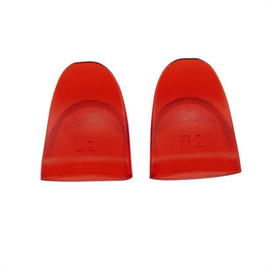 1 Pair Transparent Red External Trigger Cap Buttons L2 R2 Compatible With PS4 JDM-001/JDM-011/JDM-040 Controller-JYP4S0016R - Extremerate Wholesale
